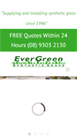 Mobile Screenshot of evergreensyntheticgrass.com.au